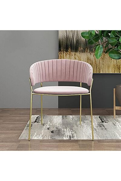 MAPLE HOME DECORATION كراسي مخملية، كراسي طعام عصرية مميزة، كرسي بذراعين مريح من الفلانيل لغرفة المعيشة