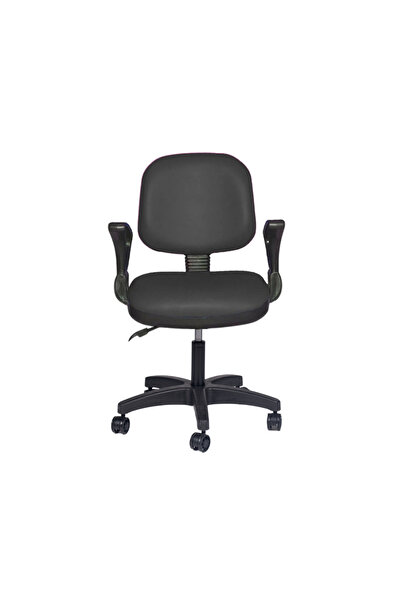 Türksit Kozmo Lux Kollu Çalışma Koltuğu Deri Siyah