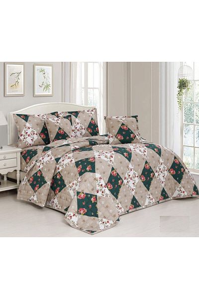 HOURS Aviva-09 Horse Comforter Set, 6 Pieces, Double