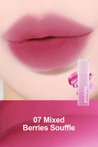 lilybyred أحمر شفاه مرطب بلمسة نهائية مخملية من سويت لاير - 07 سوفليه التوت المختلط