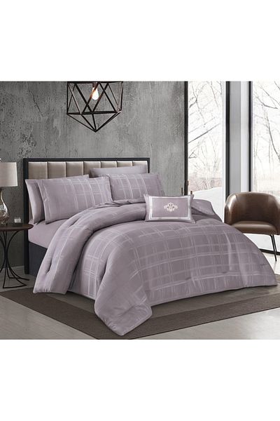 HOURS Horse 7-piece elegant pattern comforter set, king size