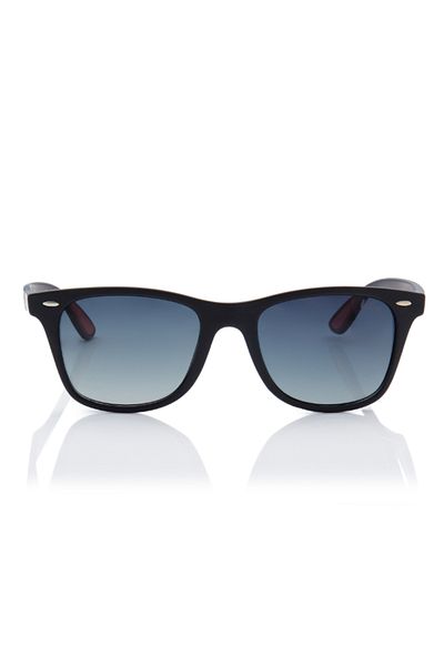 Lee Cooper Polarized Sunglasses Gradient G15 Frame Black Mirror Lens 53mm - LC1215C02