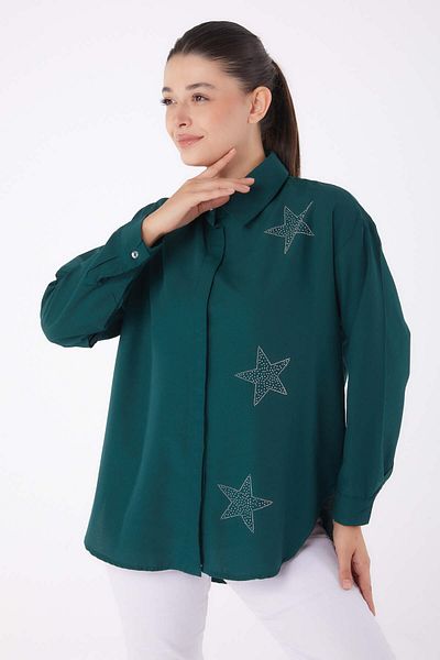 TOFİSA Πουκάμισο Star Stone Emerald - 13255