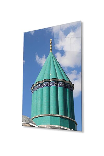 idealizbiz Dome religijski islamski zidni dekor kaligrafska staklena slika 4m...