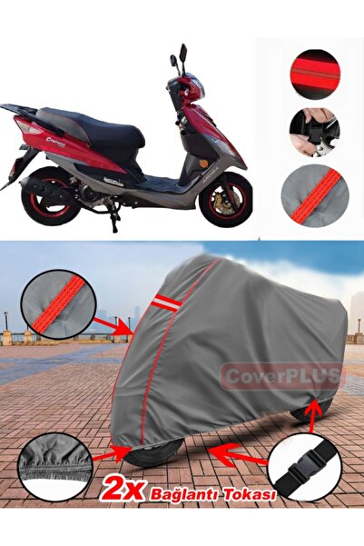 CoverPlus Arora AR 50-6 Capirossi القماش المشمع غطاء دراجة نارية خيمة حمراء م...