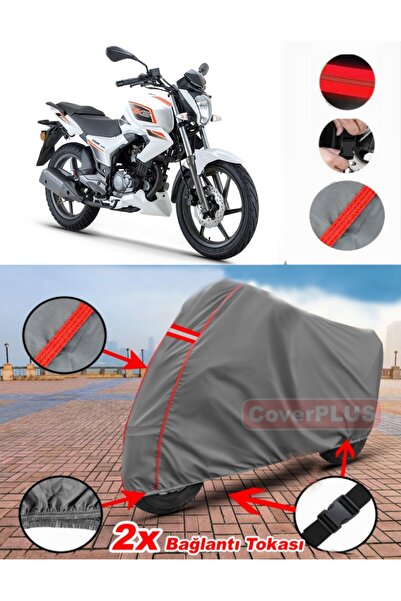 CoverPlus Rks RK150-S القماش المشمع غطاء دراجة نارية القماش المشمع خيمة حمراء...
