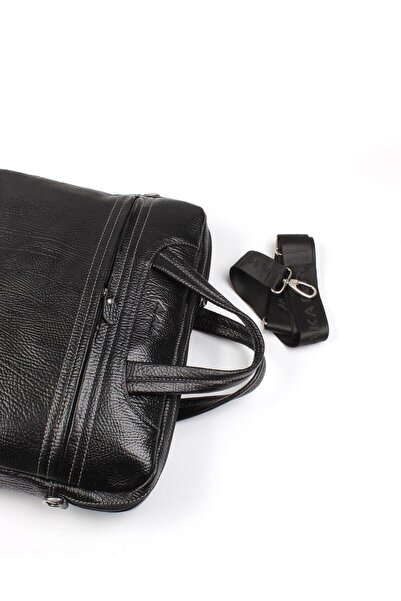 Aka Deri Leather Black Briefcase 298 60