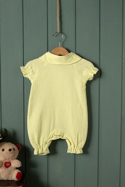 Montisu Baby, Child, Ruffle, Bottom Top Set, Muslin Fabric, 100% Cotton, Organic Fabric