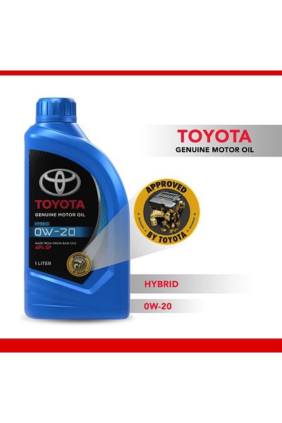 Toyota Genuine Toyota 0w-20 Hybrid Oil - Fully Synthetic for Economical Performance and Superior Protection for Modern Engines - Carton