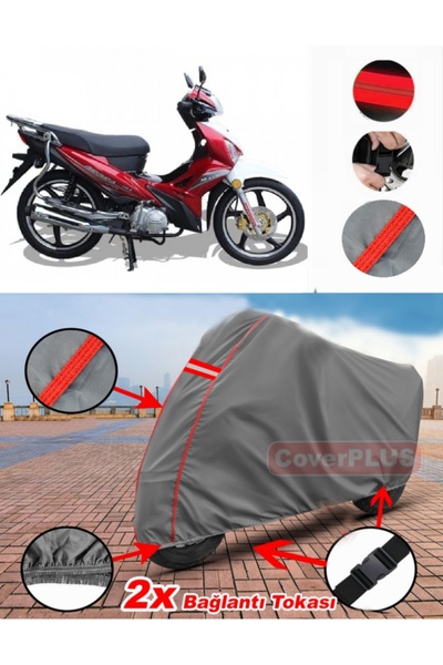CoverPlus Arora AR 100-62 Eagle Tarpaulin Motor Tarpaulin غطاء دراجة نارية خي...