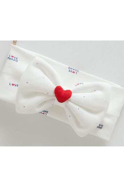 Caramell 100% Cotton Baby Girl Hair Band Bandana (0-24 Months Compatible) Gift