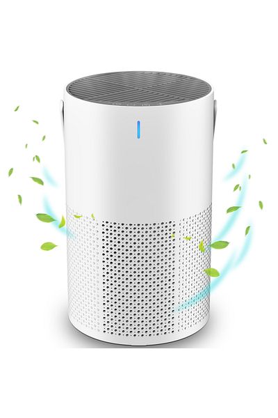 ET-LIFE Air Purifiers for Home Dust Smoke Pet Hair,Up to 80m²,H13 True HEPA Air Filter,Office GL-K802 White