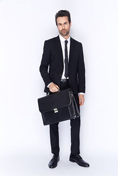 Aka Deri Black Classic Briefcase 270 1