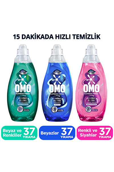 Unilever Express Fresh Sıvı Deterjan 1480 ml Ultra Beyaz X1 Renkli Ve Siyahlar X1 Kötü Koku Karşıtı X1