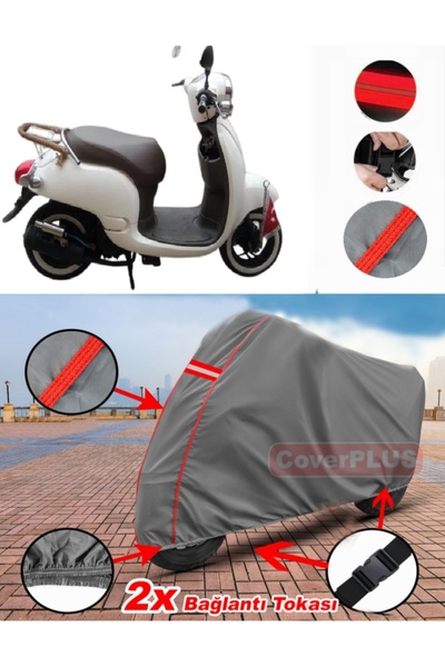 CoverPlus Motoran Wino 80 Tarpaulin Motor Tarpaulin Motorcycle Cover Tent Red...