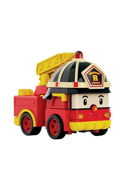 Robocar Poli Large Transforming Robot Figure with Light and Sound – Roy (Super Deluxe Series, Ages 3+)