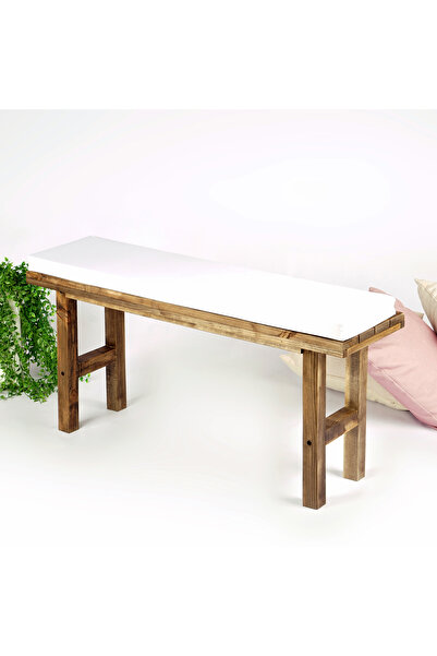 WOODENSA Ahşap Minderli Bank ,Ahşap Mutfak Sandalyesi ,Minderli Antre Bench