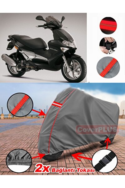 CoverPlus لـ Gilera Runner VXR 200 قماش القنب محرك القماش المشمع غطاء دراجة ن...