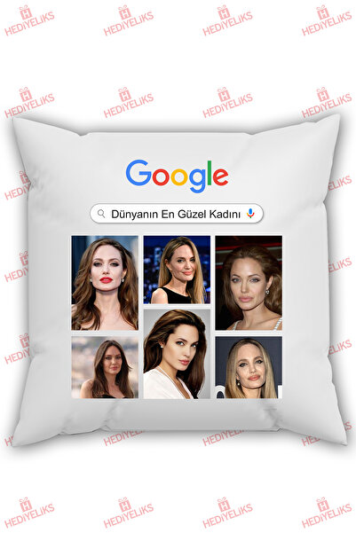 HEDİYELİKS Google Temalı Kişiye Özel Hediyelik Fotoğraflı Yastık