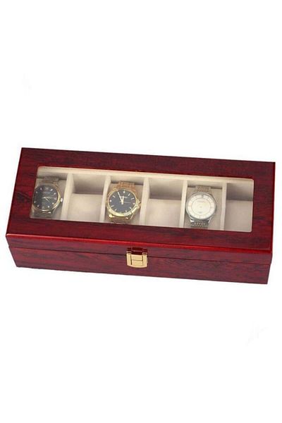 PUFO Wooden box for storing and organizing 6 watches, Premium model