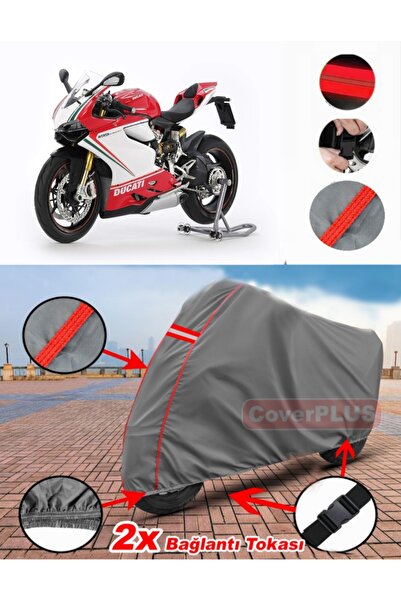 CoverPlus Ducati Panigale 1199 S قماش القنب محرك القماش المشمع غطاء دراجة نار...