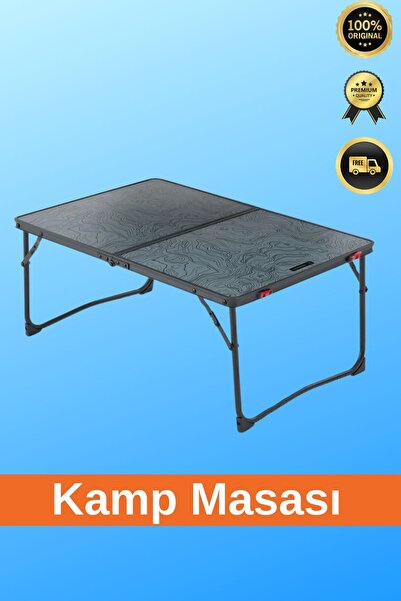 EpiRelax Outdoor Katlanır Gri Kamp Masası - Balkon Bahçe Piknik Kamp Masası