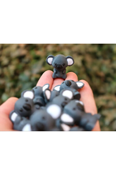 CharmFancy 2'li Bebek Koala Teraryum Objeleri – Dekoratif Biblo Obje Figür Ak...