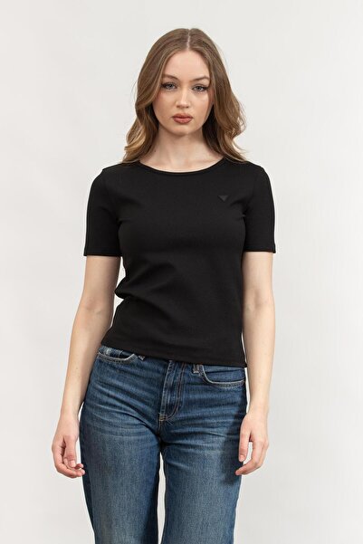 Guess STEFFI SS Т-shirt за жени Черно Т-shirt V5RI04KCLH0-JBLK