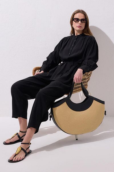 KADRİYE BAŞTÜRK Tina Shirt Pants Suit Black
