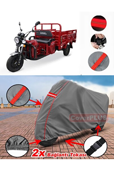 CoverPlus King Motor KR-200 Titus 196 CC القماش المشمع غطاء دراجة نارية خيمة ...