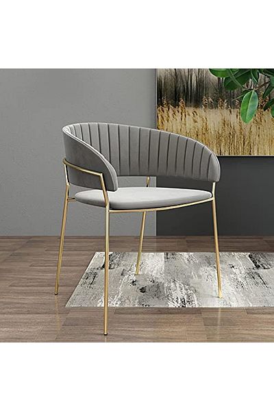 MAPLE HOME DECORATION Power Velvet Chairs Modern Accent Dining Chairs Flannelette Comfy Upholstered Armchair Living Room