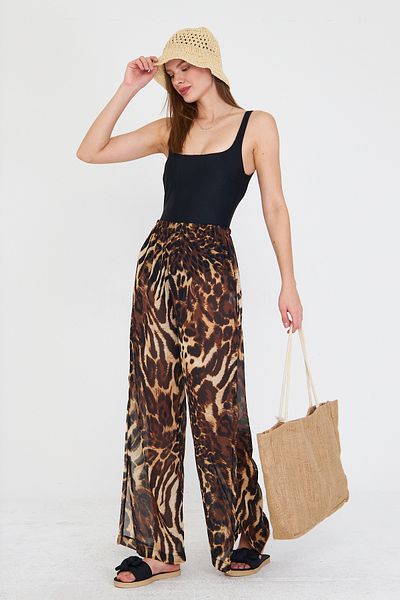 My Peak Moss Pareo Leopard Pants
