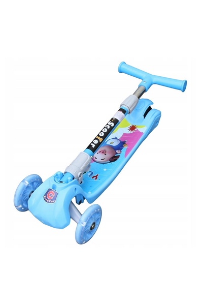 zola Trotinetă pentru copii, cu 3 roți, roți cu LED, pliabilă, înălțime reglabilă, greutate maximă 50 kg