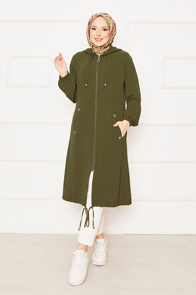 EBRUTESETTÜR Hijab Cap with Hooded Sleeves and Elastic Sleeves