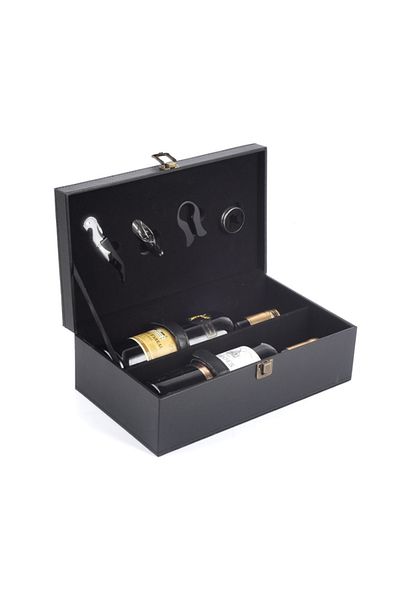 OEM Set Cutie de vin Deluxe, pentru 2 sticle, cu accesorii de vin incluse, Classical Wine