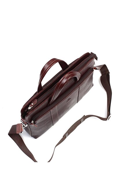 Aka Deri Brown Laptop Briefcase 258 61