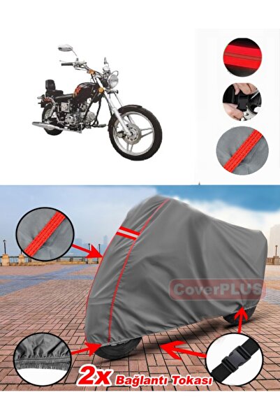 CoverPlus ريجال رابتور DD 100E القماش المشمع غطاء دراجة نارية خيمة حمراء مخيط...