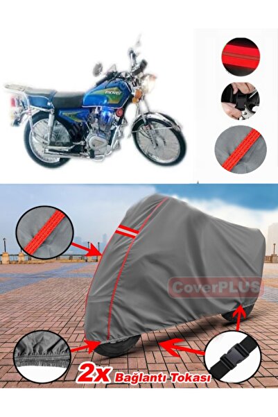 CoverPlus هيونداي موفير 125 قماش القماش المشمع غطاء دراجة نارية خيمة حمراء مخ...