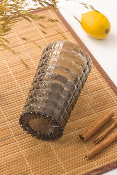 EWs Allegra Smoked 6-Piece Glass Set 750 ml Acrylic Material - Not Glass Shatter-Resistant