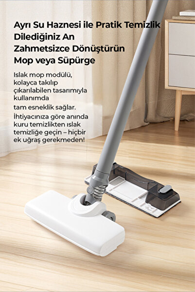 ROBO Islak Kuru Şarjlı Dikey Süpürge Yedek Mop