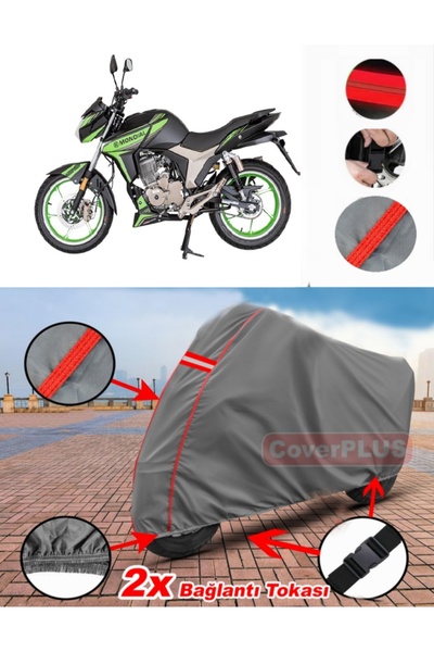CoverPlus Mondial Kd 125 F Cbs Tarpaulin Motor Tarpaulin Motorbike Cover Tent...