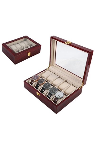 PUFO Wooden box for storing and organizing 10 watches, Premium model