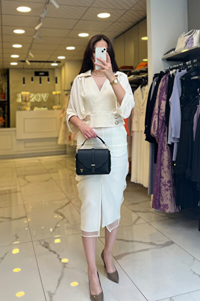 Vosse Miarte Krem Aksesuarlı Bluz