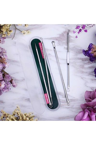 OEM Stainless steel blackhead and acne tool set