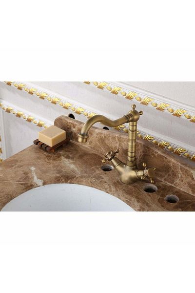 Smack Baterie Lavoar Inalta Bronz Antichizat 1763D Smack