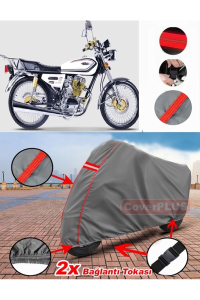 CoverPlus Falcon Leopard 222 قماش القنب موتور القماش القنب دراجة نارية غطاء خ...