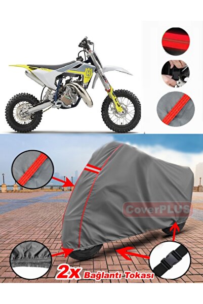 CoverPlus Husqvarna Tc 65 Tarpaulin Engine Tarpaulin Motorbike Cover Tent Red...