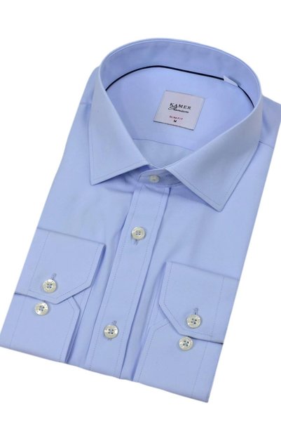 KAMER Male Slim Fitt Long Sleeve Shirt with Hand 2396 Bgl-St04379