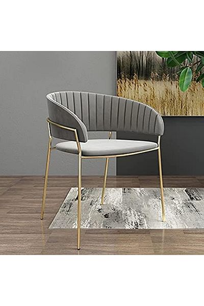 MAPLE HOME DECORATION Power Velvet Chairs Modern Accent Dining Chairs Flannelette Comfy Upholstered Armchair Living Room
