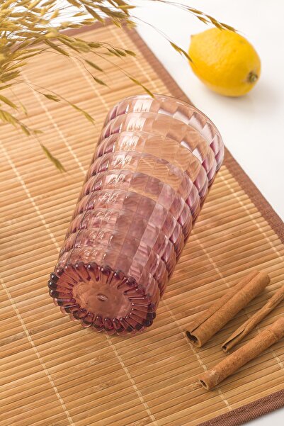 EWs Allegra Plum Set of 6 Glasses 750 ml Acrylic Material - Not Glass Shatter-Resistant